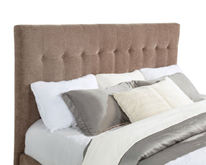 Coaster Senna Upholstered California King Audio Flame Visualizer Bed Brown