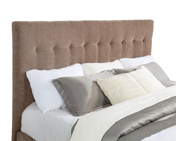 Coaster Senna Upholstered California King Audio Flame Visualizer Bed Brown