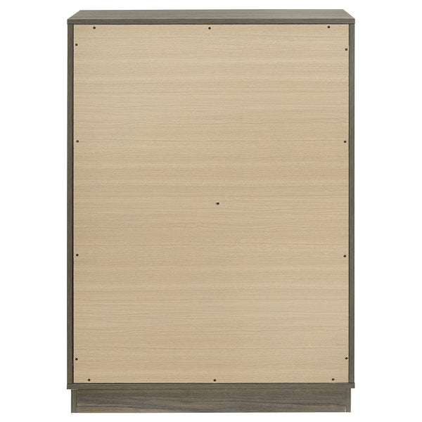 Coaster Fenwick 4-Drawer Chest Of Drawers Grey Oak