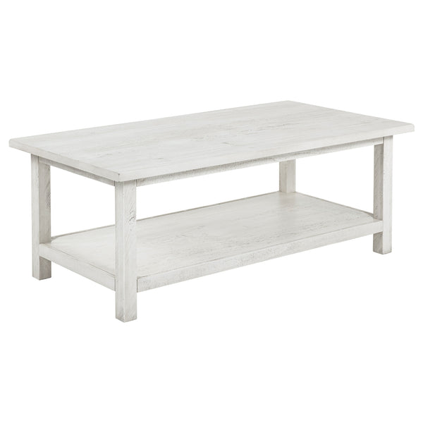 Coaster Payne 3-Piece Coffee & End Table Set Distressed White