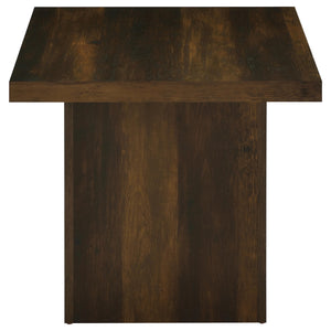 Coaster Devar 2-Piece Square Coffee & End Table Set Dark Pine