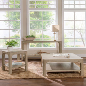 Coaster Solano Square Wood Cocktail Coffee Table Weathered Mango
