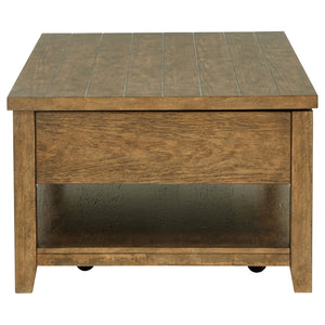 Coaster Payne 48-Inch Mobile Lift Top Coffee Table Distressed Brown