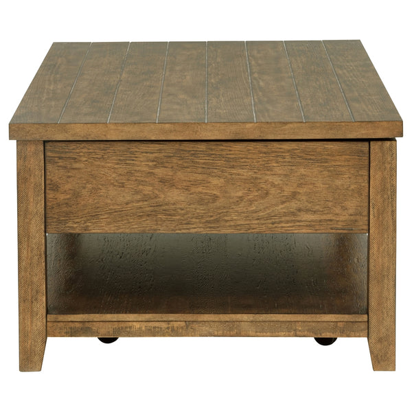 Coaster Payne 48-Inch Mobile Lift Top Coffee Table Distressed Brown