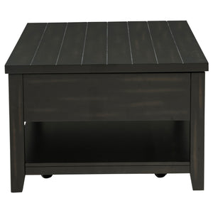 Coaster Payne 48-Inch Mobile Lift Top Coffee Table Distressed Java