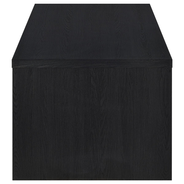 Coaster Knapp Lift Top Cocktail Coffee Table With Dual Drawers Black