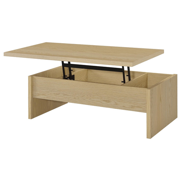 Coaster Canoga Engineered Wood Lift Top Coffee Table Light Oak