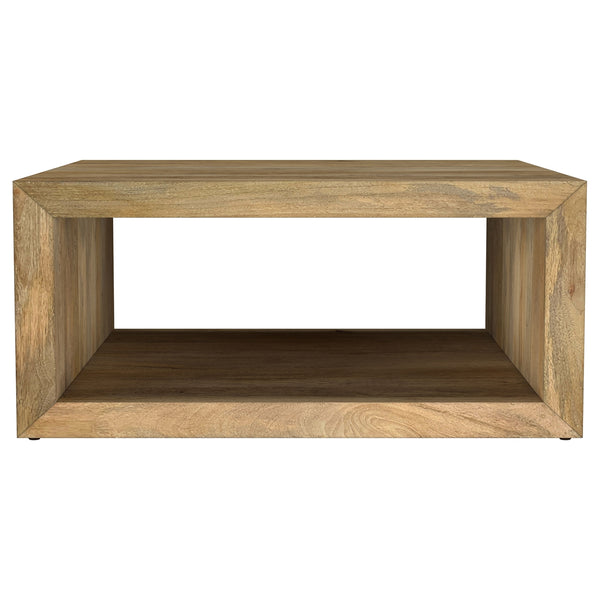Coaster Benton Square Solid Mango Wood Coffee Table Natural