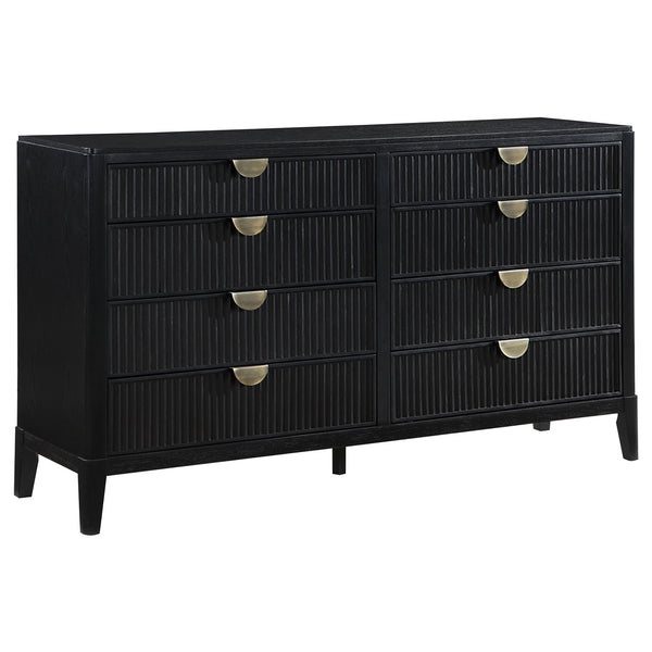 Coaster Brookmead 4-Piece Upholstered King Bedroom Set Black