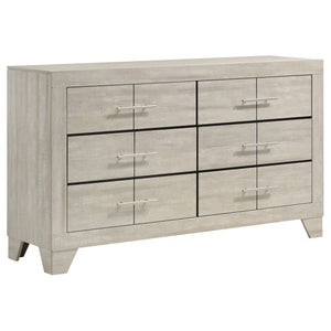 Coaster Trenton 4-Piece Queen Bedroom Set Rustic Cream