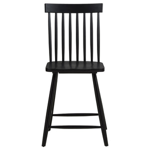 Coaster Andrews 5-Piece Round Counter Dining Set Light Ash & Black