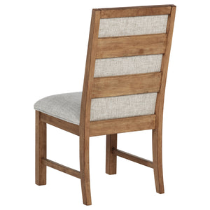 Coaster Bruner Upholstered Side Chair Natural Brown
