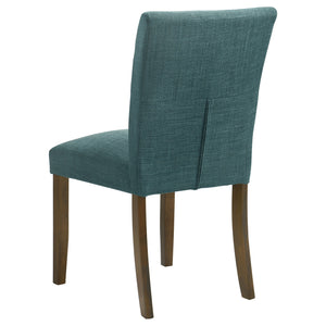 Coaster Cantley Upholstered Dining Side Chair Teal Blue
