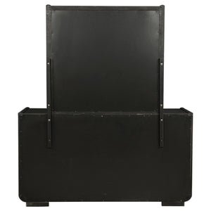 Coaster Leandro 8-Drawer Bedroom Dresser With Mirror Burnished Black