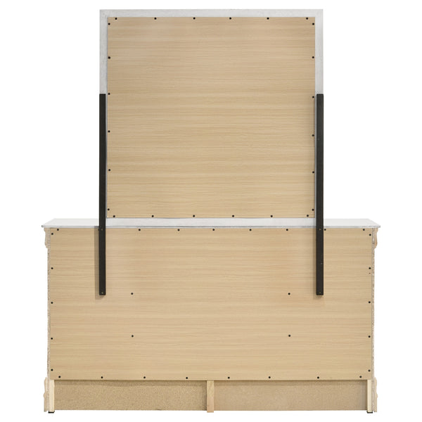 Coaster Louis Philippe 6-Drawer Dresser & Mirror White