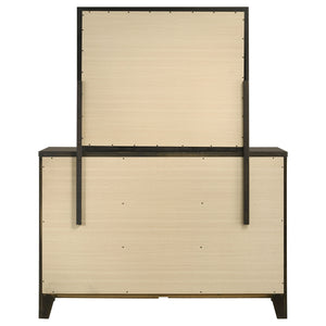 Coaster Wilkes 6-Drawer Dresser & Mirror Dark Cocoa