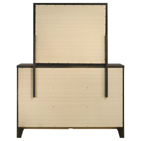 Coaster Wilkes 6-Drawer Dresser & Mirror Dark Cocoa