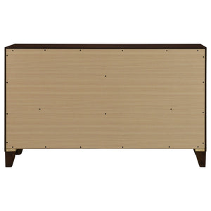 Coaster Welsley 6-Drawer Dresser Cabinet Walnut