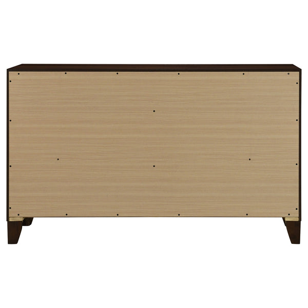 Coaster Welsley 6-Drawer Dresser Cabinet Walnut