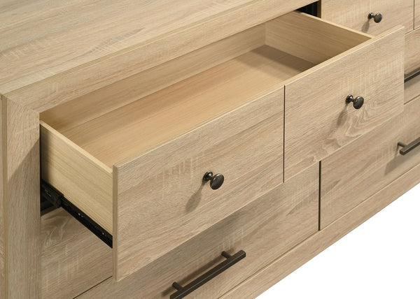 Coaster Arielle 6-Drawer Bedroom Dresser Cabinet Light Oak