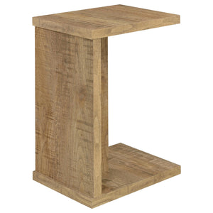 Coaster Clower Engineered Wood C-Shaped Sofa Side Table Mango