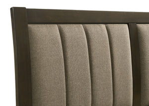 Coaster Wilkes 51-Inch Upholstered Full Bed Dark Cocoa