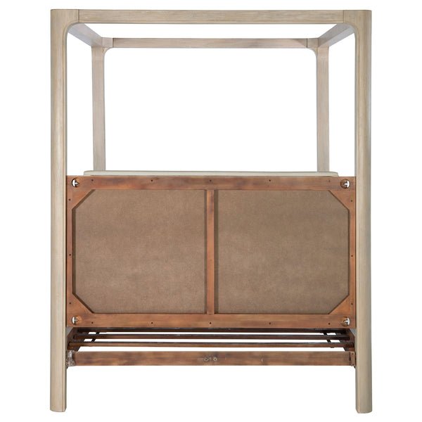Coaster Solano 85-Inch King Canopy Bed Weathered Mango