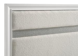 Coaster Miranda 54-Inch Upholstered King Panel Bed White