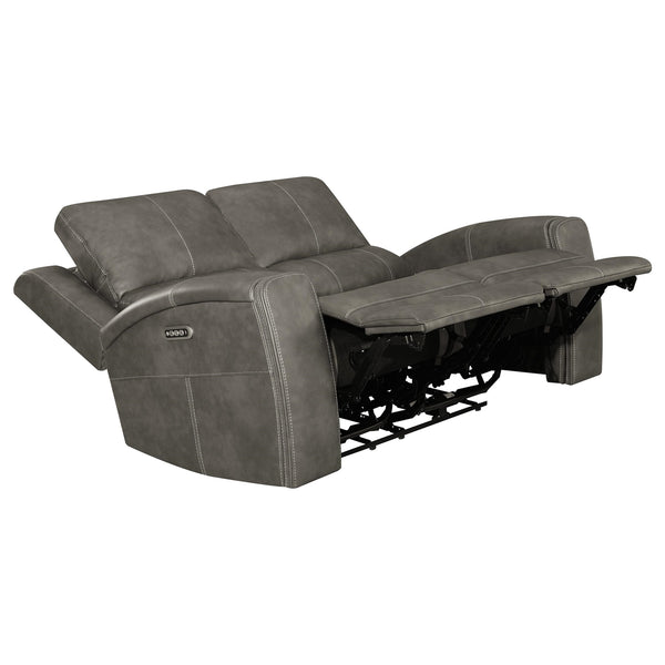 Coaster Brickston 2-Piece Triple Power Reclining Sofa Set Charcoal