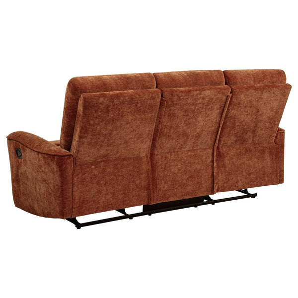 Coaster Navarro 2-Piece Upholstered Reclining Sofa Set Orange