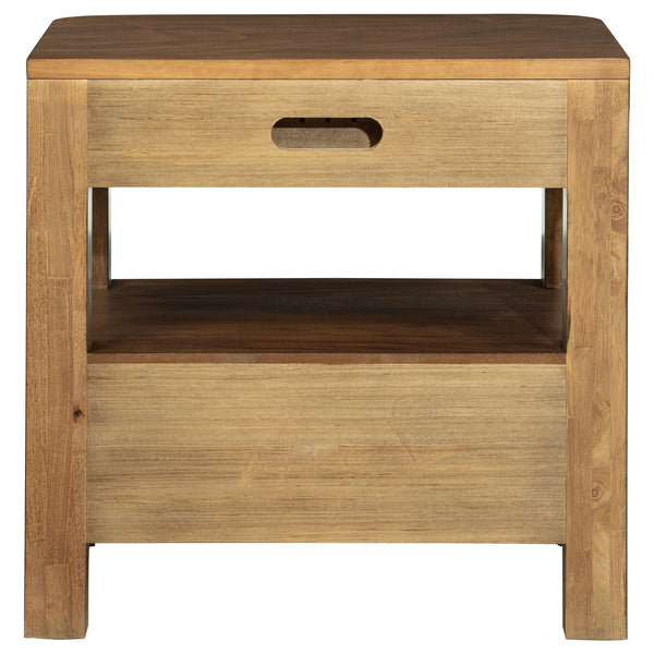 Coaster Maderia 2-Drawer Nightstand Bedside Table Walnut