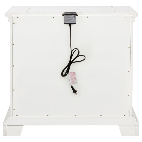 Coaster Mckinney 2-Drawer Nightstand With Dual Usb Vintage White