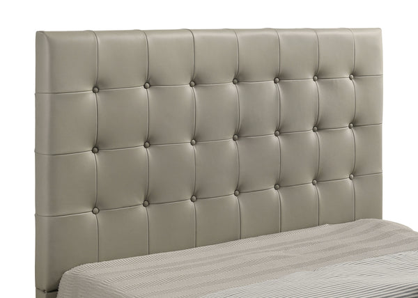Coaster Medley Genuine Leather Queen Panel Platform Bed Tan