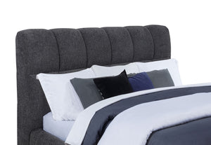 Coaster Nollet 48-Inch Upholstered Queen Panel Platform Bed Grey