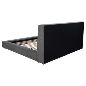 Coaster Dreux Upholstered Queen Panel Platform Bed Grey