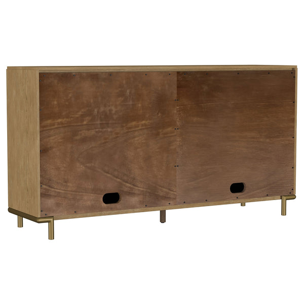 Coaster Arini 2-Drawer Cane Door Dining Sideboard Server Sand Wash