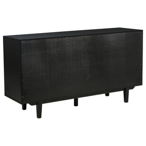 Coaster Middleton 4-Door Sideboard Server With Dual Drawers Black