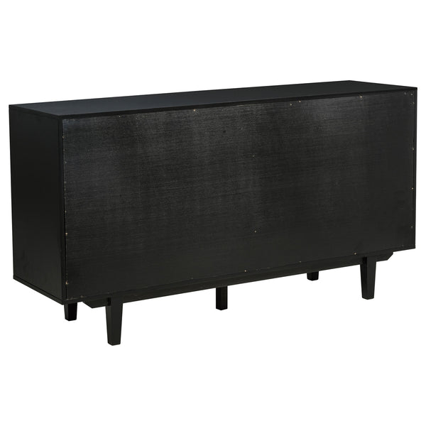 Coaster Middleton 4-Door Sideboard Server With Dual Drawers Black