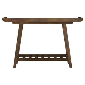 Coaster Ornelas 46-Inch Console Table With Slatted Shelf Mango Brown
