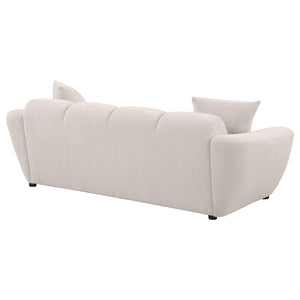 Coaster Destino Chenille Upholstered Splayed Arm Sofa Greige