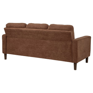 Coaster Bowen Ii Fabric Upholstered Track Arm Sofa Rust
