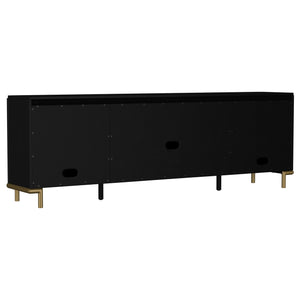 Coaster Arini Rattan Cane 2-Door Tv Stand Media Console Black
