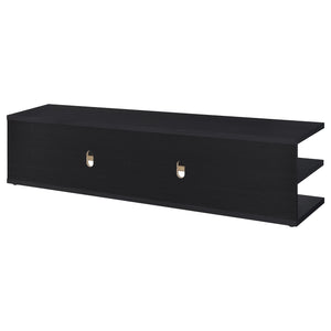 Coaster Cartmill 78-Inch 2-Tier Tv Stand Media Console Black