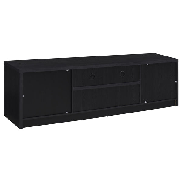 Coaster Winfield 78-Inch 2-Door Tv Stand Media Console Black