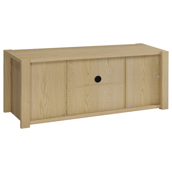 Coaster Laurelton 60-Inch 2-Door Tv Stand Media Console Light Oak