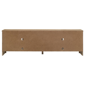 Coaster Brenham 79-Inch 4-Door Tv Stand Media Console Washed Oak