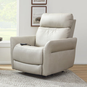 Flexsteel Zero Gravity Artemis Fabric Power Rocking Recliner with Power Headrest, Lumbar, Heat & Massage in Dove