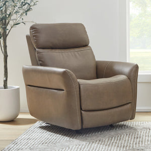 Flexsteel Zero Gravity Artemis Fabric Power Rocking Recliner with Power Headrest, Lumbar, Heat & Massage in Cappuccino