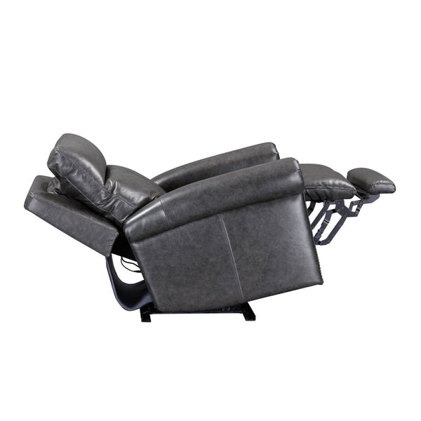 Flexsteel Zero Gravity Alexander Leather Power Recliner with Power Headrest & Lumbar in Mica