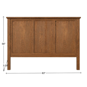 Vaughan-Bassett Jamestown Natural Oak King Mansion Panel Headboard